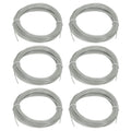 Uxcell 3D Pen Filament 6Pcs 1.75mm Total Length 196.8 Feet Gray PLA, 3D Pen Filament Refills Low Warping, for Creating Pictures Printed Model Printing Pen