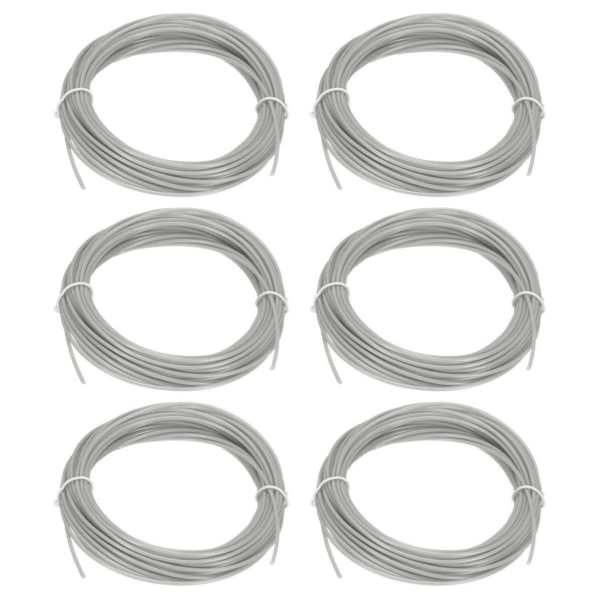 Uxcell 3D Pen Filament 6Pcs 1.75mm Total Length 196.8 Feet Gray PLA, 3D Pen Filament Refills Low Warping, for Creating Pictures Printed Model Printing Pen