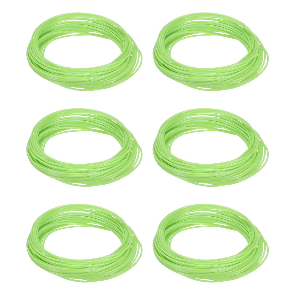 Uxcell 3D Pen Filament 6Pcs 1.75mm Total Length 196.8 Feet Light Green PLA, 3D Pen Filament Refills Low Warping, for Creating Pictures Printed Model Printing Pen