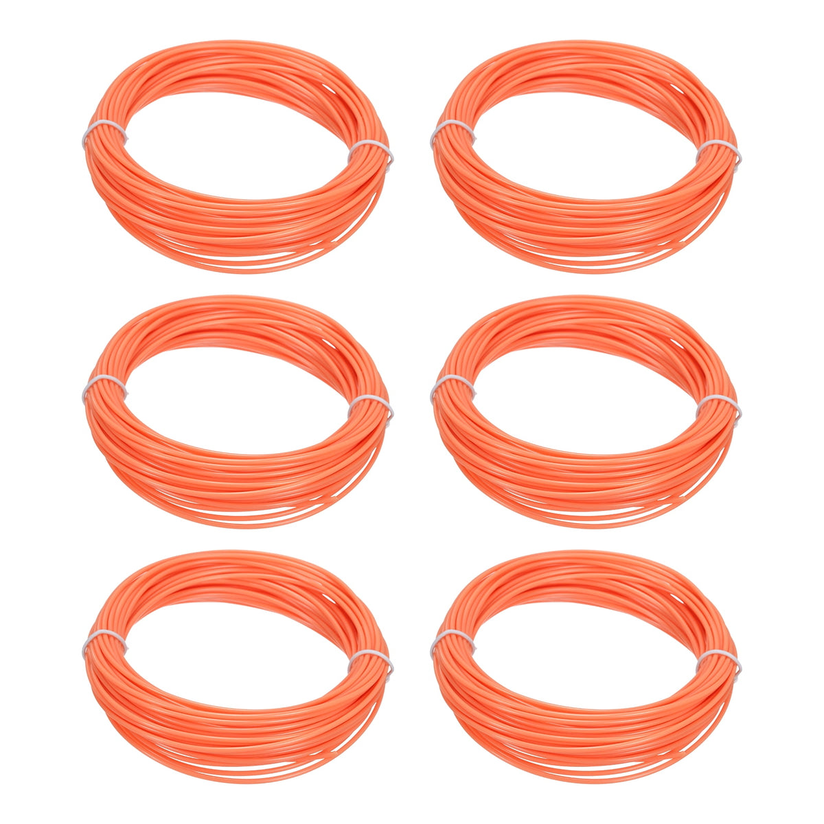 Uxcell 3D Pen Filament 6Pcs 1.75mm Total Length 196.8 Feet Orange PLA, 3D Pen Filament Refills Low Warping, for Creating Pictures Printed Model Printing Pen