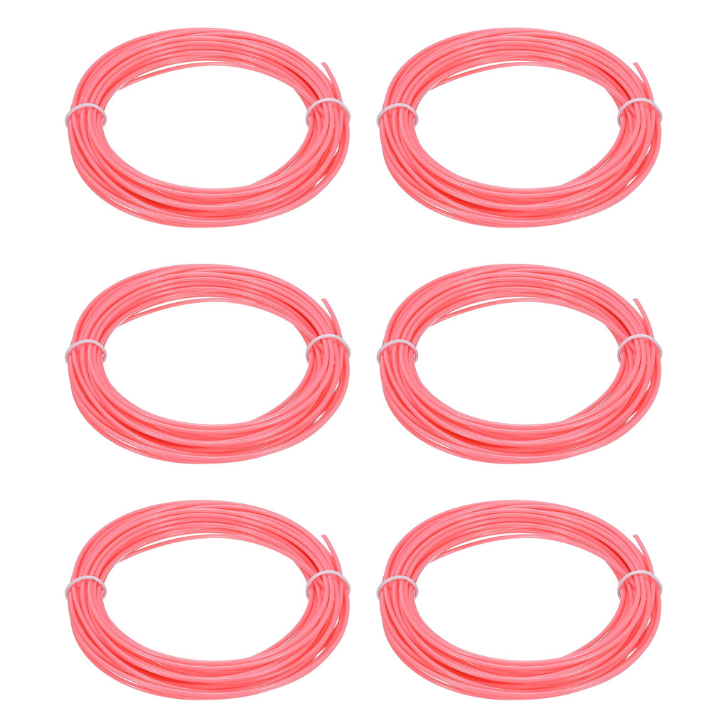Uxcell 3D Pen Filament 6Pcs 1.75mm Total Length 196.8 Feet Orange Red PLA, 3D Pen Filament Refills Low Warping, for Creating Pictures Printed Model Printing Pen