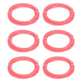 Uxcell 3D Pen Filament 6Pcs 1.75mm Total Length 196.8 Feet Orange Red PLA, 3D Pen Filament Refills Low Warping, for Creating Pictures Printed Model Printing Pen