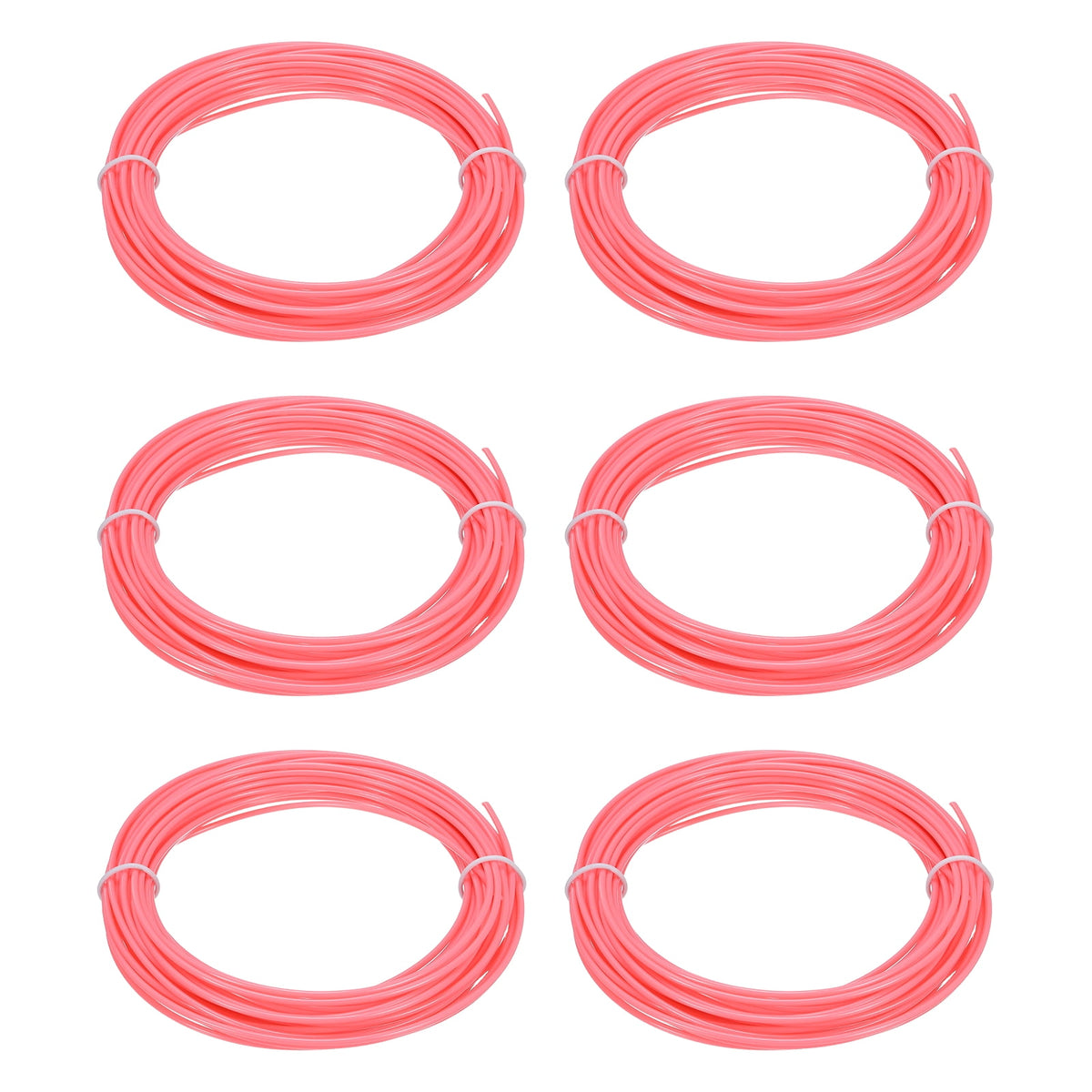 Uxcell 3D Pen Filament 6Pcs 1.75mm Total Length 196.8 Feet Orange Red PLA, 3D Pen Filament Refills Low Warping, for Creating Pictures Printed Model Printing Pen