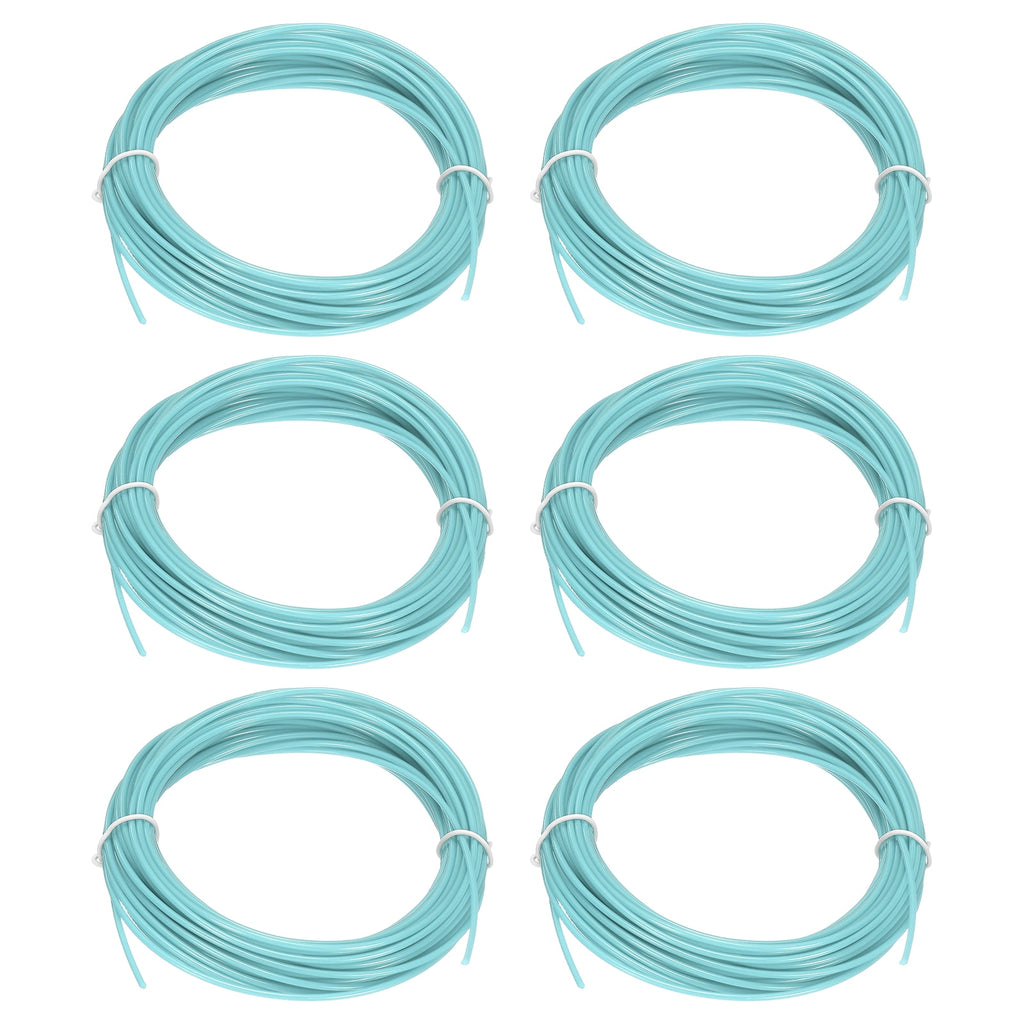 Uxcell 3D Pen Filament 6Pcs 1.75mm Total Length 196.8 Feet Powder Blue PLA, 3D Pen Filament Refills Low Warping, for Creating Pictures Printed Model Printing Pen