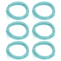 Uxcell 3D Pen Filament 6Pcs 1.75mm Total Length 196.8 Feet Powder Blue PLA, 3D Pen Filament Refills Low Warping, for Creating Pictures Printed Model Printing Pen