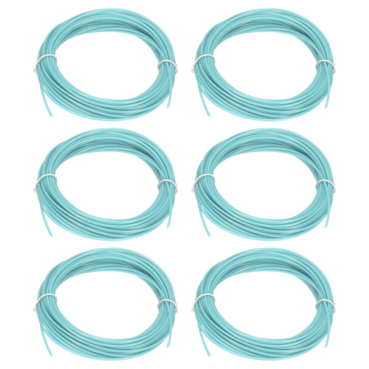 Uxcell 3D Pen Filament 6Pcs 1.75mm Total Length 196.8 Feet Powder Blue PLA, 3D Pen Filament Refills Low Warping, for Creating Pictures Printed Model Printing Pen
