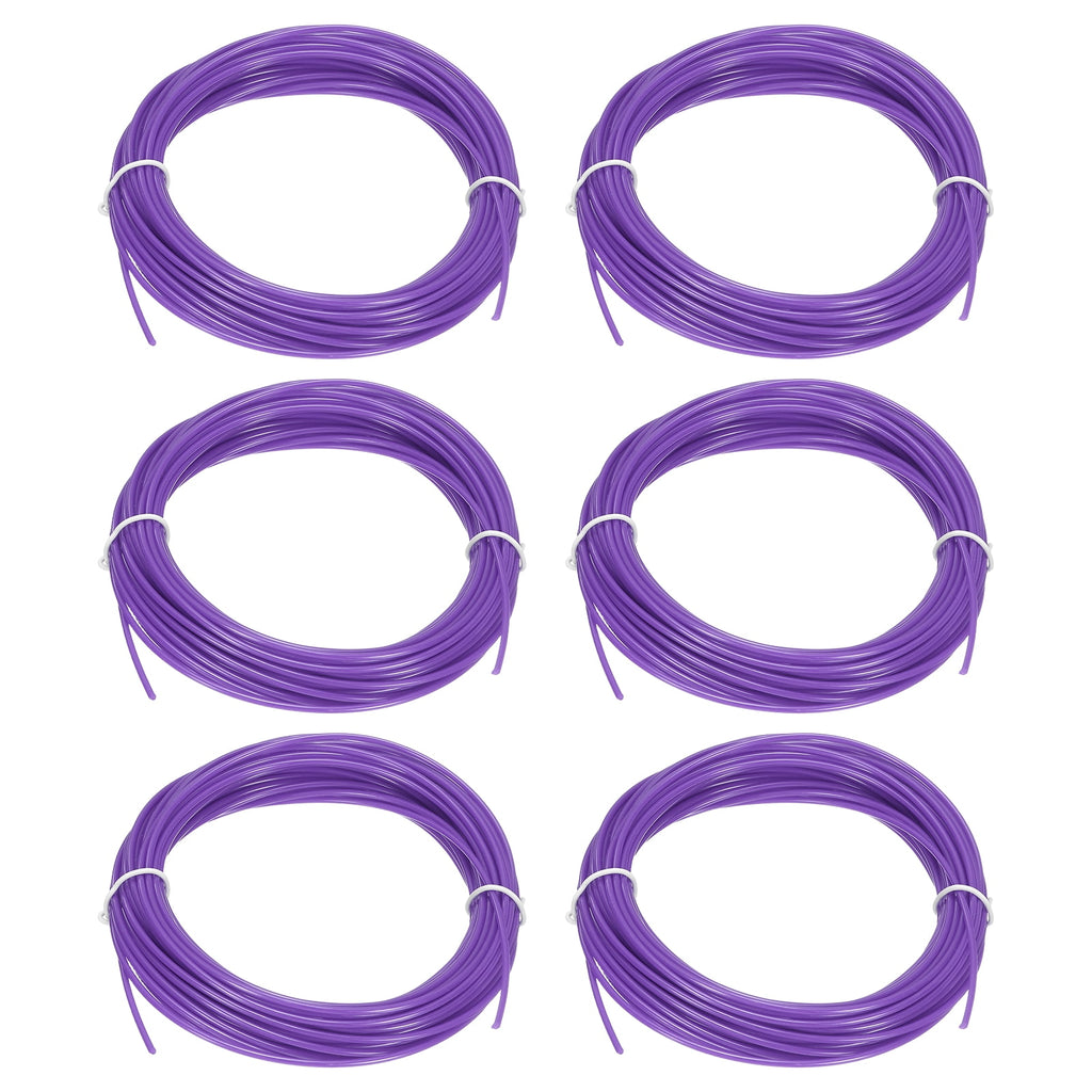 Uxcell 3D Pen Filament 6Pcs 1.75mm Total Length 196.8 Feet Purple PLA, 3D Pen Filament Refills Low Warping, for Creating Pictures Printed Model Printing Pen