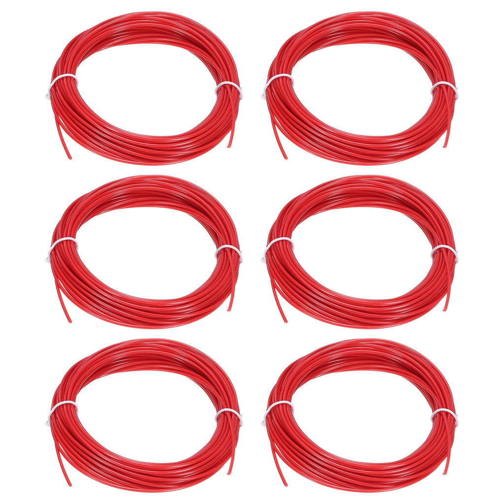 Uxcell 3D Pen Filament 6Pcs 1.75mm Total Length 196.8 Feet Red PLA, 3D Pen Filament Refills Low Warping, for Creating Pictures Printed Model Printing Pen
