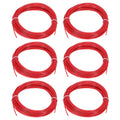 Uxcell 3D Pen Filament 6Pcs 1.75mm Total Length 196.8 Feet Red PLA, 3D Pen Filament Refills Low Warping, for Creating Pictures Printed Model Printing Pen