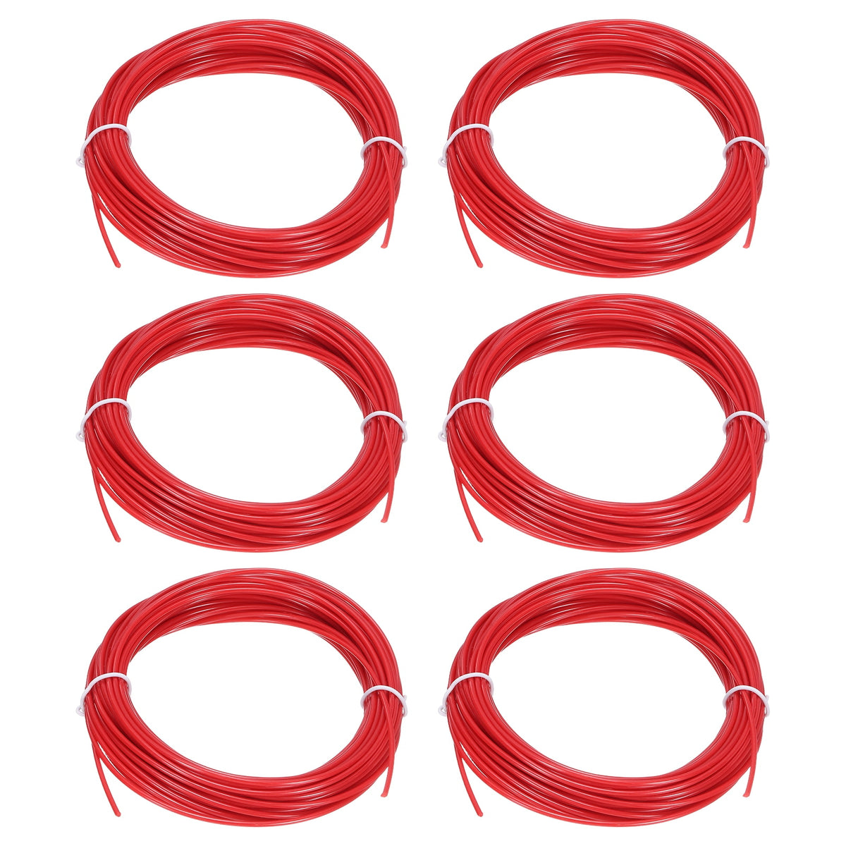 Uxcell 3D Pen Filament 6Pcs 1.75mm Total Length 196.8 Feet Red PLA, 3D Pen Filament Refills Low Warping, for Creating Pictures Printed Model Printing Pen