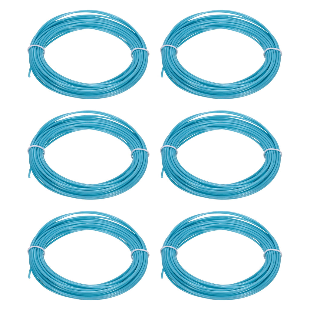Uxcell 3D Pen Filament 6Pcs 1.75mm Total Length 196.8 Feet Sky Blue PLA, 3D Pen Filament Refills Low Warping, for Creating Pictures Printed Model Printing Pen