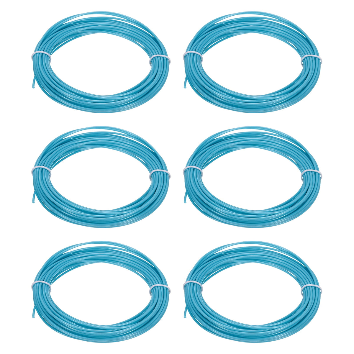 Uxcell 3D Pen Filament 6Pcs 1.75mm Total Length 196.8 Feet Sky Blue PLA, 3D Pen Filament Refills Low Warping, for Creating Pictures Printed Model Printing Pen