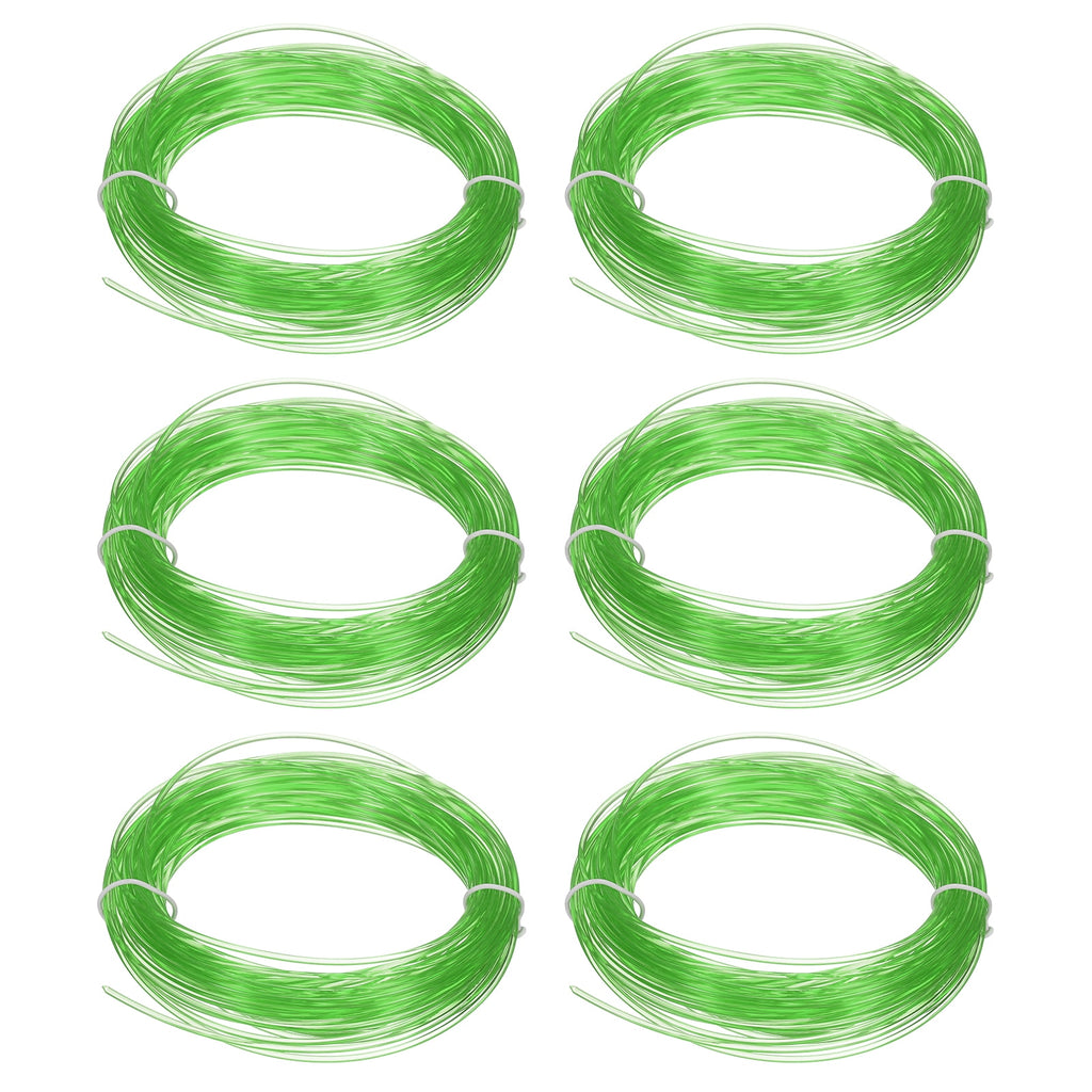 Uxcell 3D Pen Filament 6Pcs 1.75mm Total Length 196.8 Feet Transparent Green PLA, 3D Pen Filament Refills Low Warping, for Creating Pictures Printed Model Printing Pen