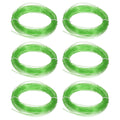 Uxcell 3D Pen Filament 6Pcs 1.75mm Total Length 196.8 Feet Transparent Green PLA, 3D Pen Filament Refills Low Warping, for Creating Pictures Printed Model Printing Pen