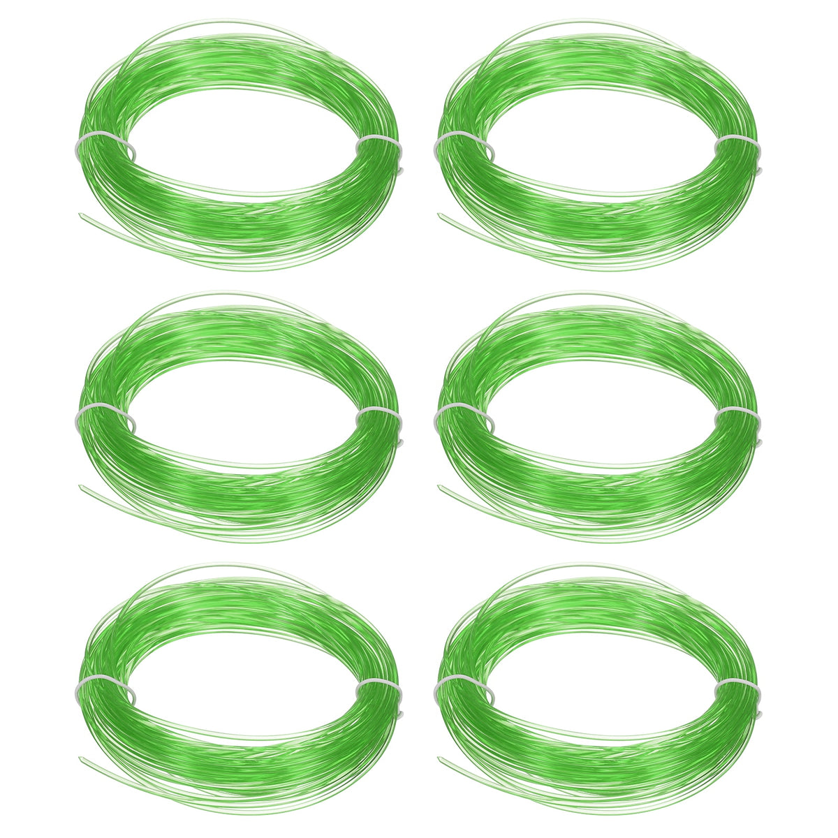 Uxcell 3D Pen Filament 6Pcs 1.75mm Total Length 196.8 Feet Transparent Green PLA, 3D Pen Filament Refills Low Warping, for Creating Pictures Printed Model Printing Pen