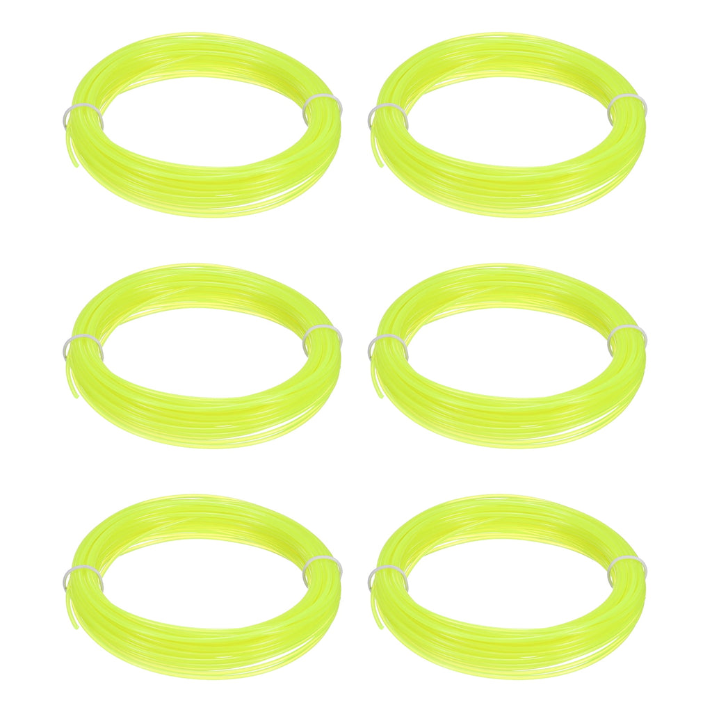 Uxcell 3D Pen Filament 6Pcs 1.75mm Total Length 196.8 Feet Transparent Lemon PLA, 3D Pen Filament Refills Low Warping, for Creating Pictures Printed Model Printing Pen