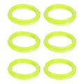 Uxcell 3D Pen Filament 6Pcs 1.75mm Total Length 196.8 Feet Transparent Lemon PLA, 3D Pen Filament Refills Low Warping, for Creating Pictures Printed Model Printing Pen