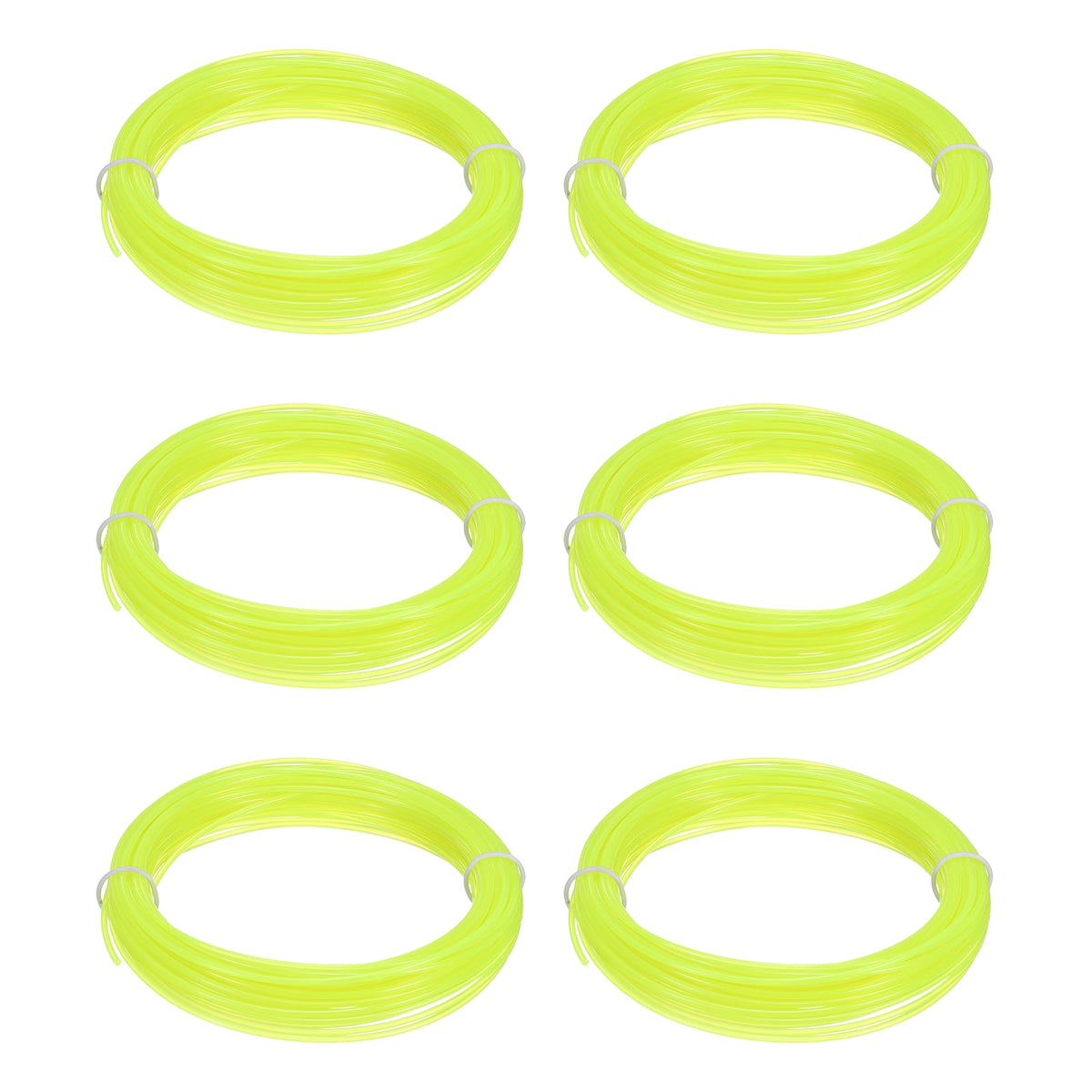 Uxcell 3D Pen Filament 6Pcs 1.75mm Total Length 196.8 Feet Transparent Lemon PLA, 3D Pen Filament Refills Low Warping, for Creating Pictures Printed Model Printing Pen
