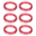 Uxcell 3D Pen Filament 6Pcs 1.75mm Total Length 196.8 Feet Transparent Red PLA, 3D Pen Filament Refills Low Warping, for Creating Pictures Printed Model Printing Pen