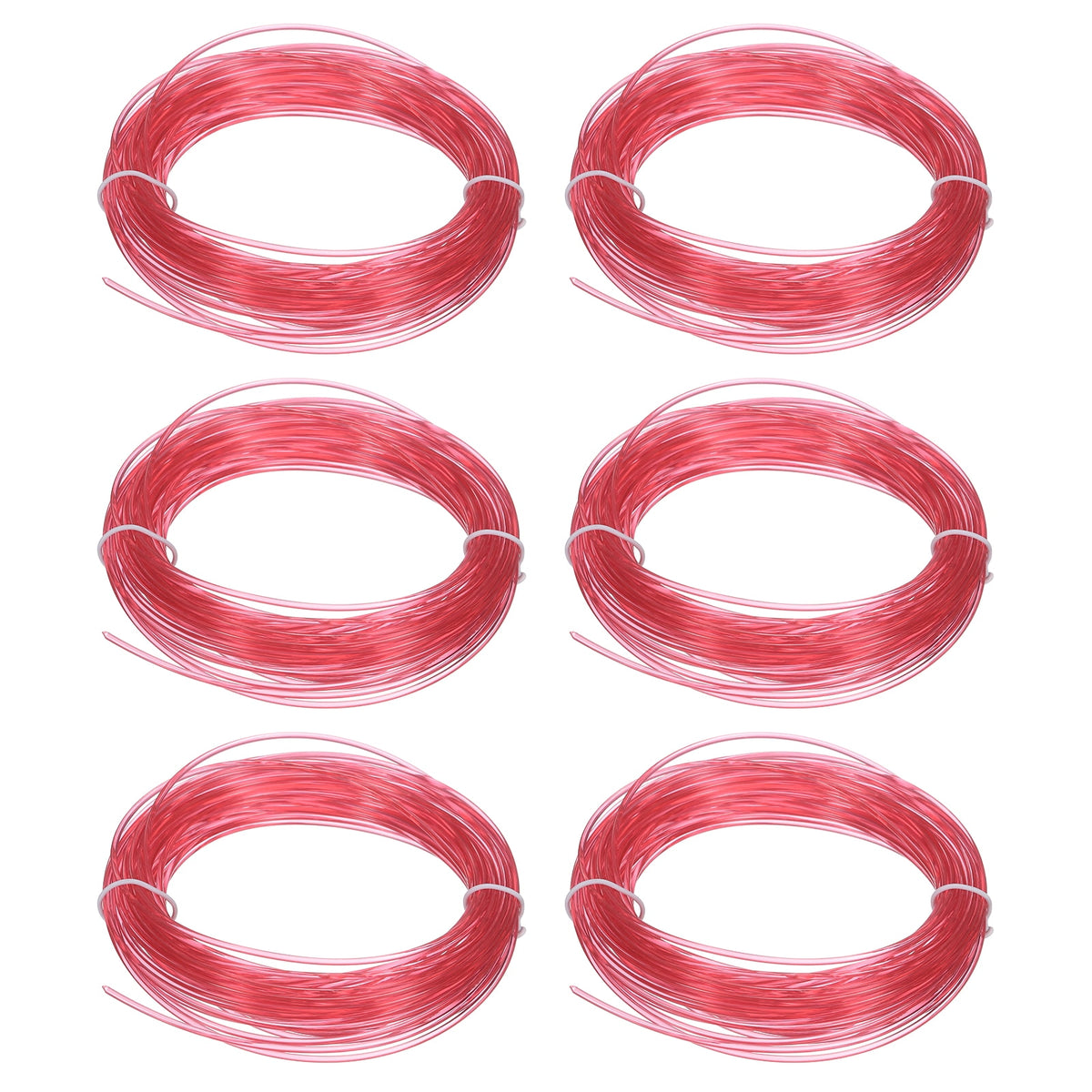 Uxcell 3D Pen Filament 6Pcs 1.75mm Total Length 196.8 Feet Transparent Red PLA, 3D Pen Filament Refills Low Warping, for Creating Pictures Printed Model Printing Pen