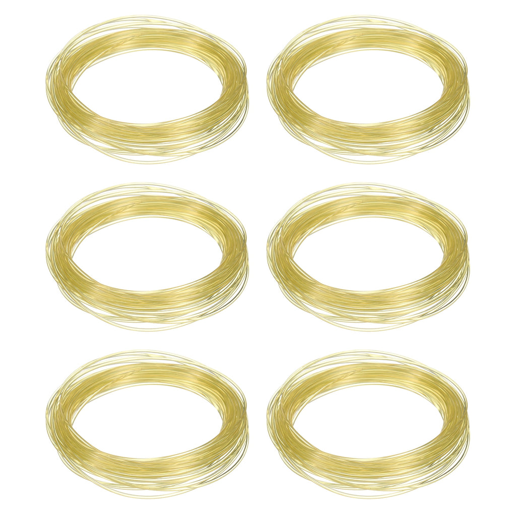 Uxcell 3D Pen Filament 6Pcs 1.75mm Total Length 196.8 Feet Transparent Yellow PLA, 3D Pen Filament Refills Low Warping, for Creating Pictures Printed Model Printing Pen