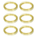 Uxcell 3D Pen Filament 6Pcs 1.75mm Total Length 196.8 Feet Transparent Yellow PLA, 3D Pen Filament Refills Low Warping, for Creating Pictures Printed Model Printing Pen