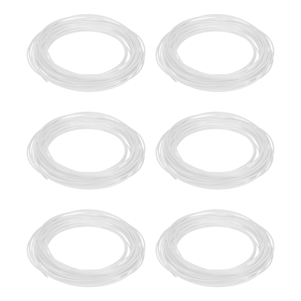 Uxcell 3D Pen Filament 6Pcs 1.75mm Total Length 196.8 Feet White PLA, 3D Pen Filament Refills Low Warping, for Creating Pictures Printed Model Printing Pen
