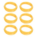 Uxcell 3D Pen Filament 6Pcs 1.75mm Total Length 196.8 Feet Yellow PLA, 3D Pen Filament Refills Low Warping, for Creating Pictures Printed Model Printing Pen