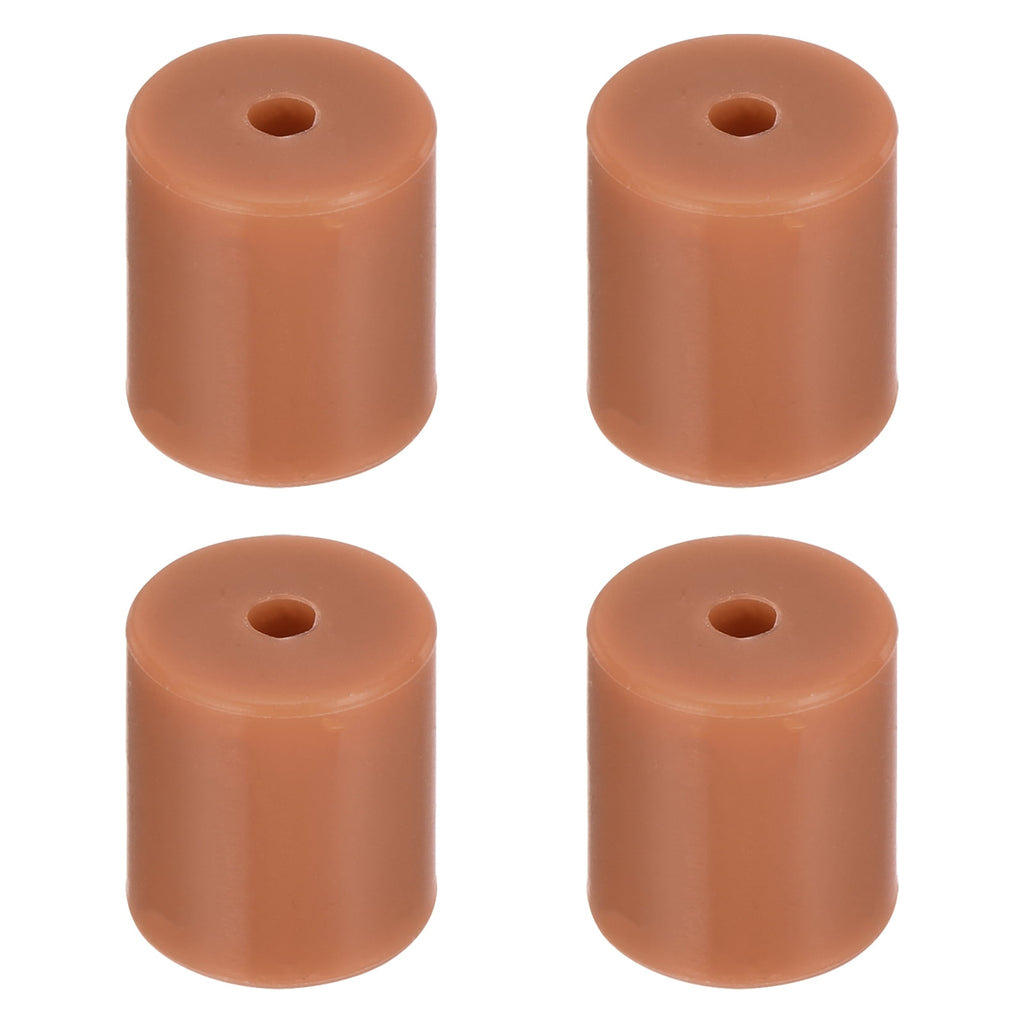 Uxcell 4Pcs Silicone Bed Mounts 3D Printer Heat Bed Silicone Leveling Column Silicone Buffer 18mm for 3D Brown