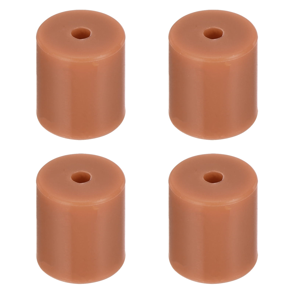 Uxcell 4Pcs Silicone Bed Mounts 3D Printer Heat Bed Silicone Leveling Column Silicone Buffer 18mm for 3D Brown