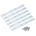Uxcell 6 Set 2020 Straight Line Inside Connector, Silver Joint Bracket for 3D Printer