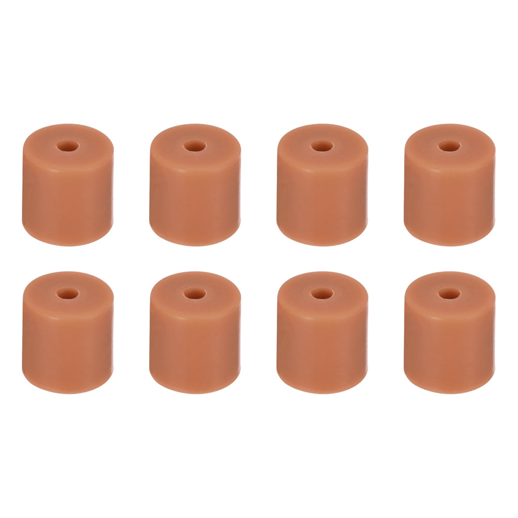 Uxcell 8Pcs Silicone Bed Mounts 3D Printer Heat Bed Silicone Leveling Column Silicone Buffer 16mm for 3D Brown
