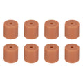 Uxcell 8Pcs Silicone Bed Mounts 3D Printer Heat Bed Silicone Leveling Column Silicone Buffer 16mm for 3D Brown