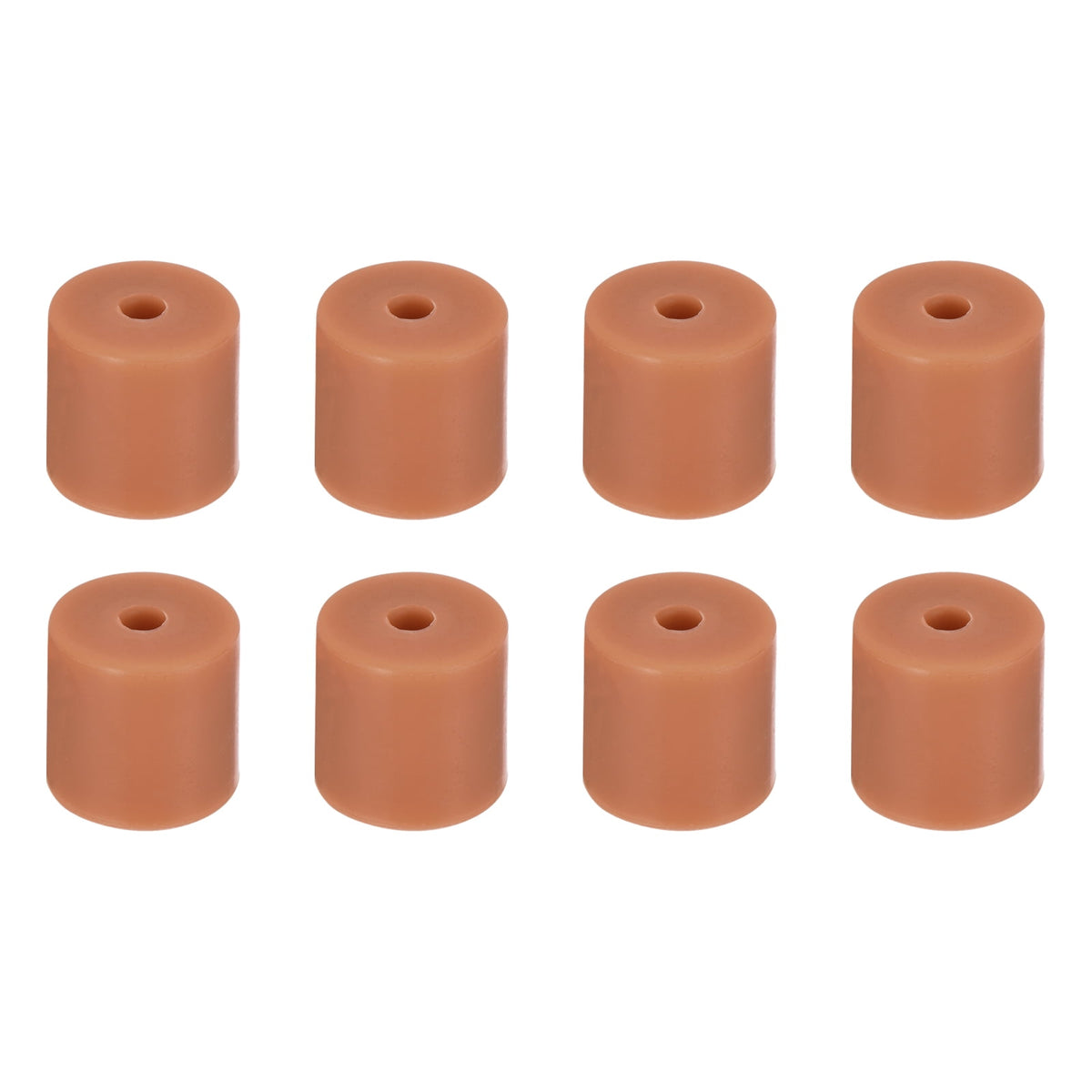 Uxcell 8Pcs Silicone Bed Mounts 3D Printer Heat Bed Silicone Leveling Column Silicone Buffer 16mm for 3D Brown