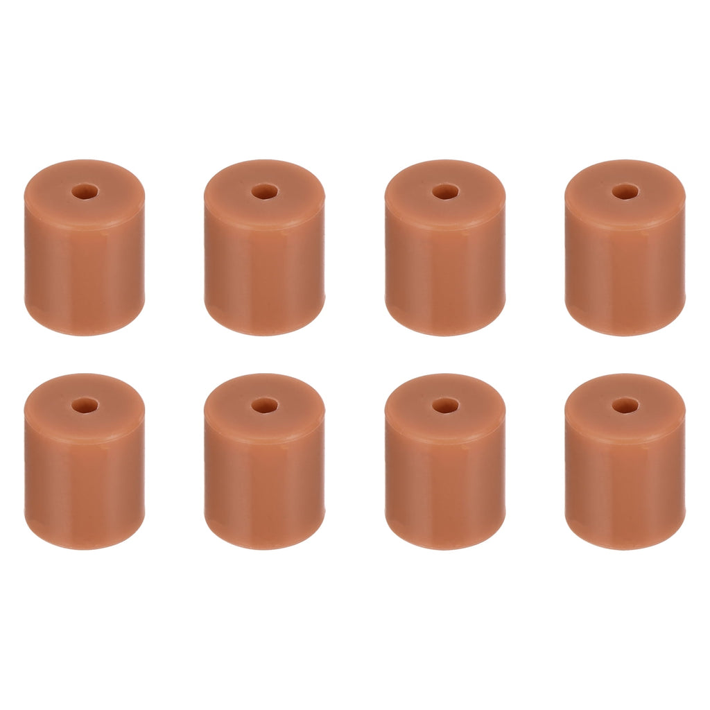 Uxcell 8Pcs Silicone Bed Mounts 3D Printer Heat Bed Silicone Leveling Column Silicone Buffer 18mm for 3D Brown