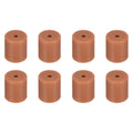 Uxcell 8Pcs Silicone Bed Mounts 3D Printer Heat Bed Silicone Leveling Column Silicone Buffer 18mm for 3D Brown