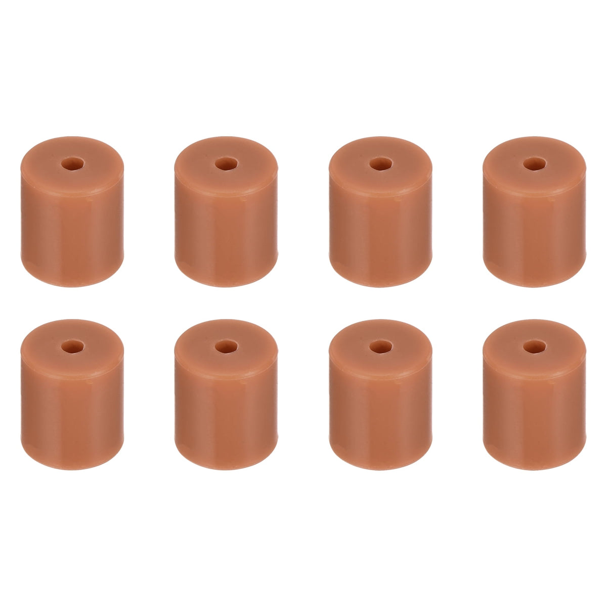 Uxcell 8Pcs Silicone Bed Mounts 3D Printer Heat Bed Silicone Leveling Column Silicone Buffer 18mm for 3D Brown