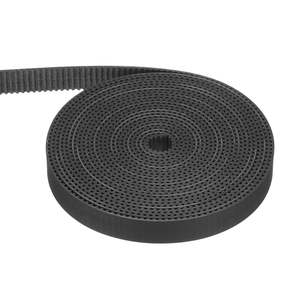 Uxcell Dustproof Rubber 2GT Timing Belt 10x2000mm 2mm Pitch 1.5mm Thick Black Open Loop Pulley Timing Belt for 3D Printer
