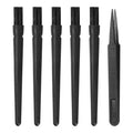 Uxcell ESD Brush, 5Pcs Electronic Cleaning Brush Set with Tweezers Anti Static Cleaning Tools Plastic Pen-Shaped Nylon for PCB Computer Keyboard Camera 3D Printers, 18x11mm Bristles