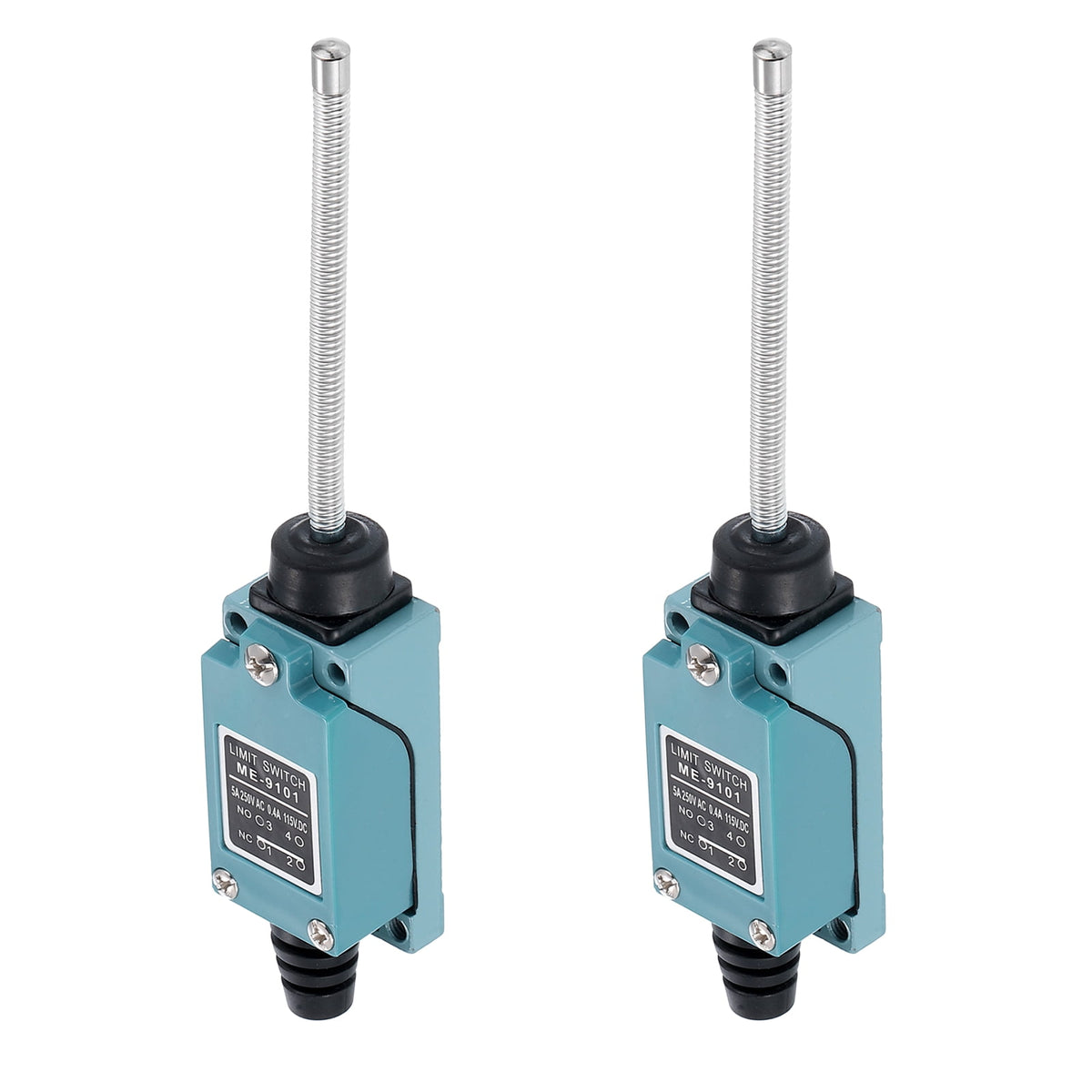 Uxcell Limit Switch Flexible Coil Spring Momentary Switch ME-9101 1NC1NO for 3D Printer Door Switch 2 Pcs
