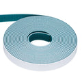 Uxcell PU Steel Cord 2GT Timing Belt Green Cloth Teeth 15x5000mm 2mm Pitch 2mm Thick White Open Loop Pulley Timing Belt for 3D Printer