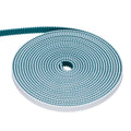 Uxcell PU Steel Cord 2GT Timing Belt Green Cloth Teeth 6x2000mm 2mm Pitch 2mm Thick White Open Loop Pulley Timing Belt for 3D Printer