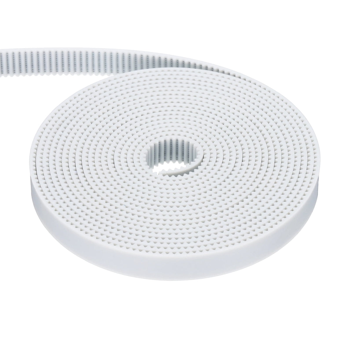 Uxcell Polyurethane PU Steel Cord 2GT Timing Belt 10x2000mm2mm Pitch 2mm Thick White Open Loop Pulley Timing Belt for 3D Printer