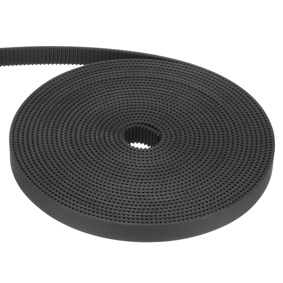 Uxcell Polyurethane PU Steel Cord 2GT Timing Belt 10x5000mm2mm Pitch 2mm Thick Black Open Loop Pulley Timing Belt for 3D Printer