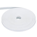 Uxcell Polyurethane PU Steel Cord 2GT Timing Belt 10x5000mm2mm Pitch 2mm Thick White Open Loop Pulley Timing Belt for 3D Printer