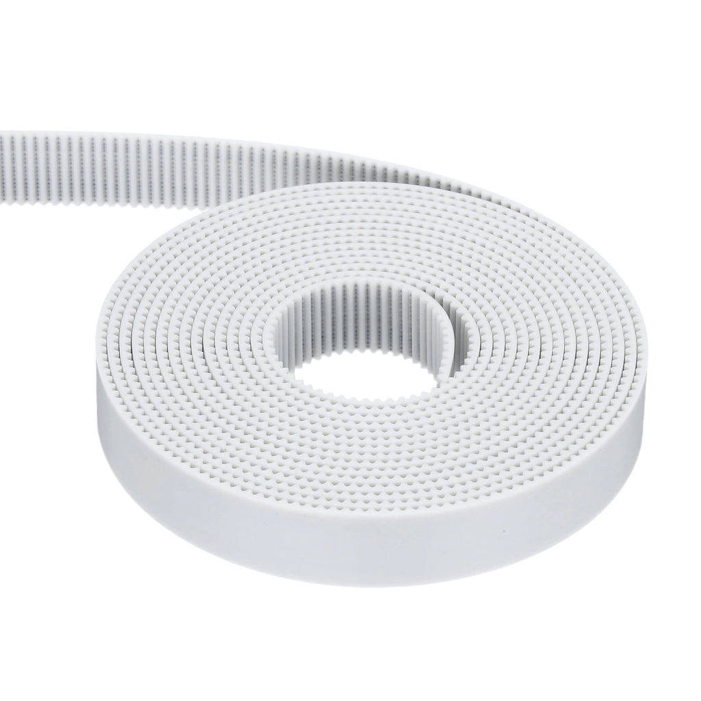 Uxcell Polyurethane PU Steel Cord 2GT Timing Belt 15x2000mm2mm Pitch 2mm Thick White Open Loop Pulley Timing Belt for 3D Printer