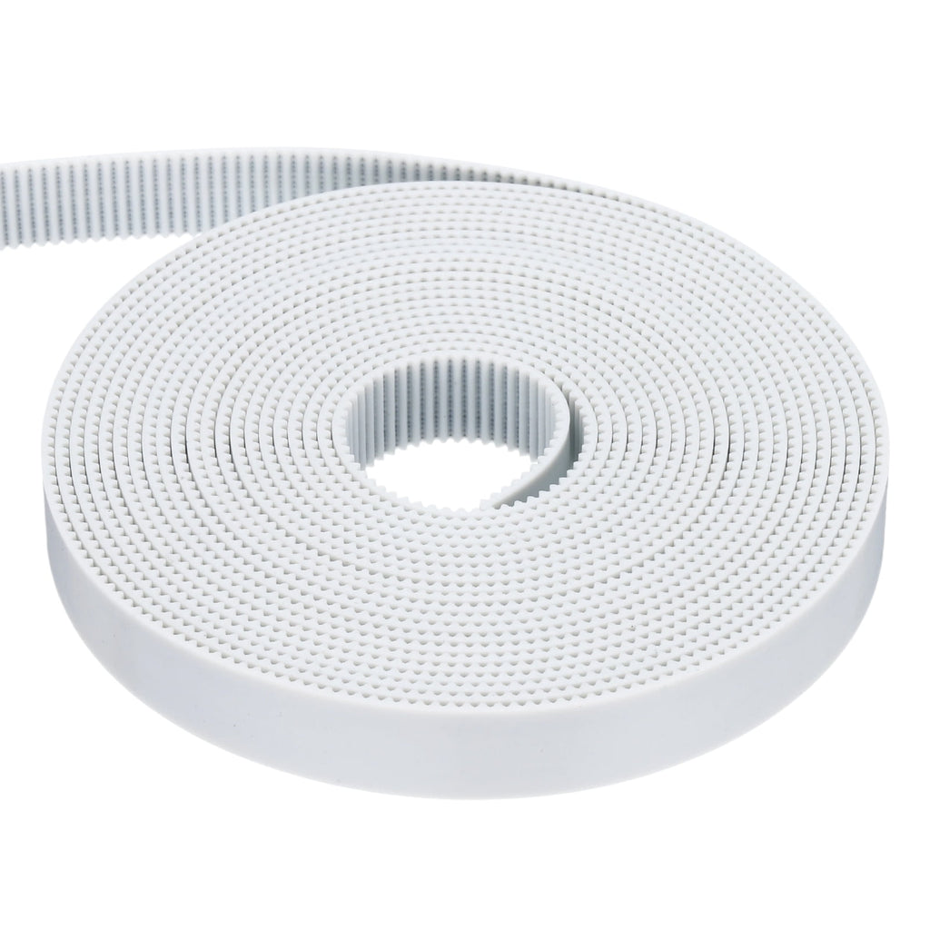 Uxcell Polyurethane PU Steel Cord 2GT Timing Belt 15x5000mm2mm Pitch 2mm Thick White Open Loop Pulley Timing Belt for 3D Printer