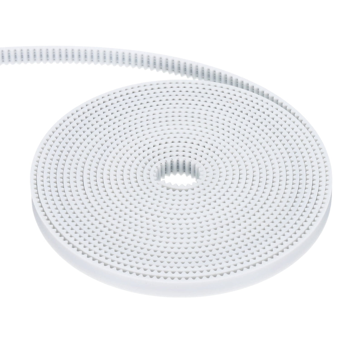 Uxcell Polyurethane PU Steel Cord 2GT Timing Belt 6x2000mm2mm Pitch 2mm Thick White Open Loop Pulley Timing Belt for 3D Printer