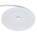 Uxcell Polyurethane PU Steel Cord 2GT Timing Belt 6x5000mm2mm Pitch 2mm Thick White Open Loop Pulley Timing Belt for 3D Printer
