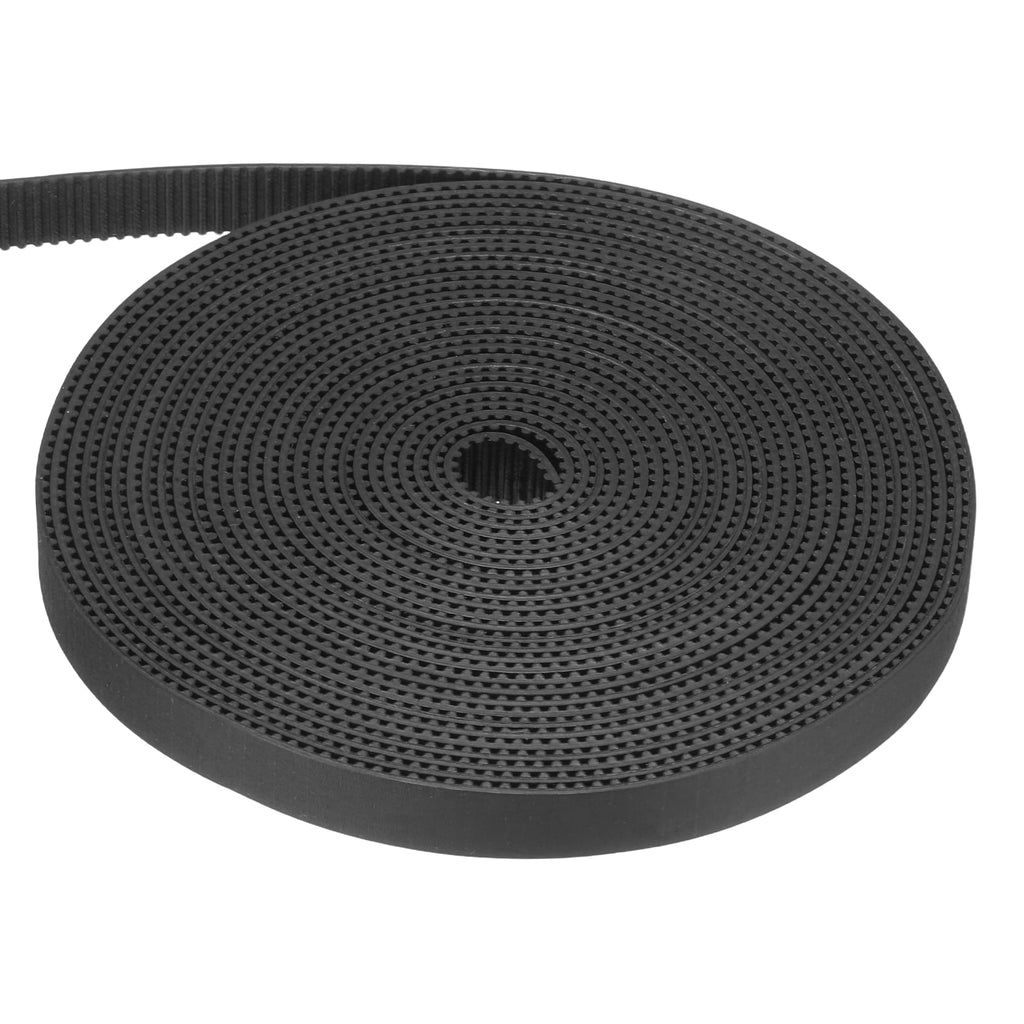 Uxcell Rubber 2GT Timing Belt 10x5000mm 2mm Pitch 2mm Thick Black Open Loop Pulley Timing Belt for 3D Printer